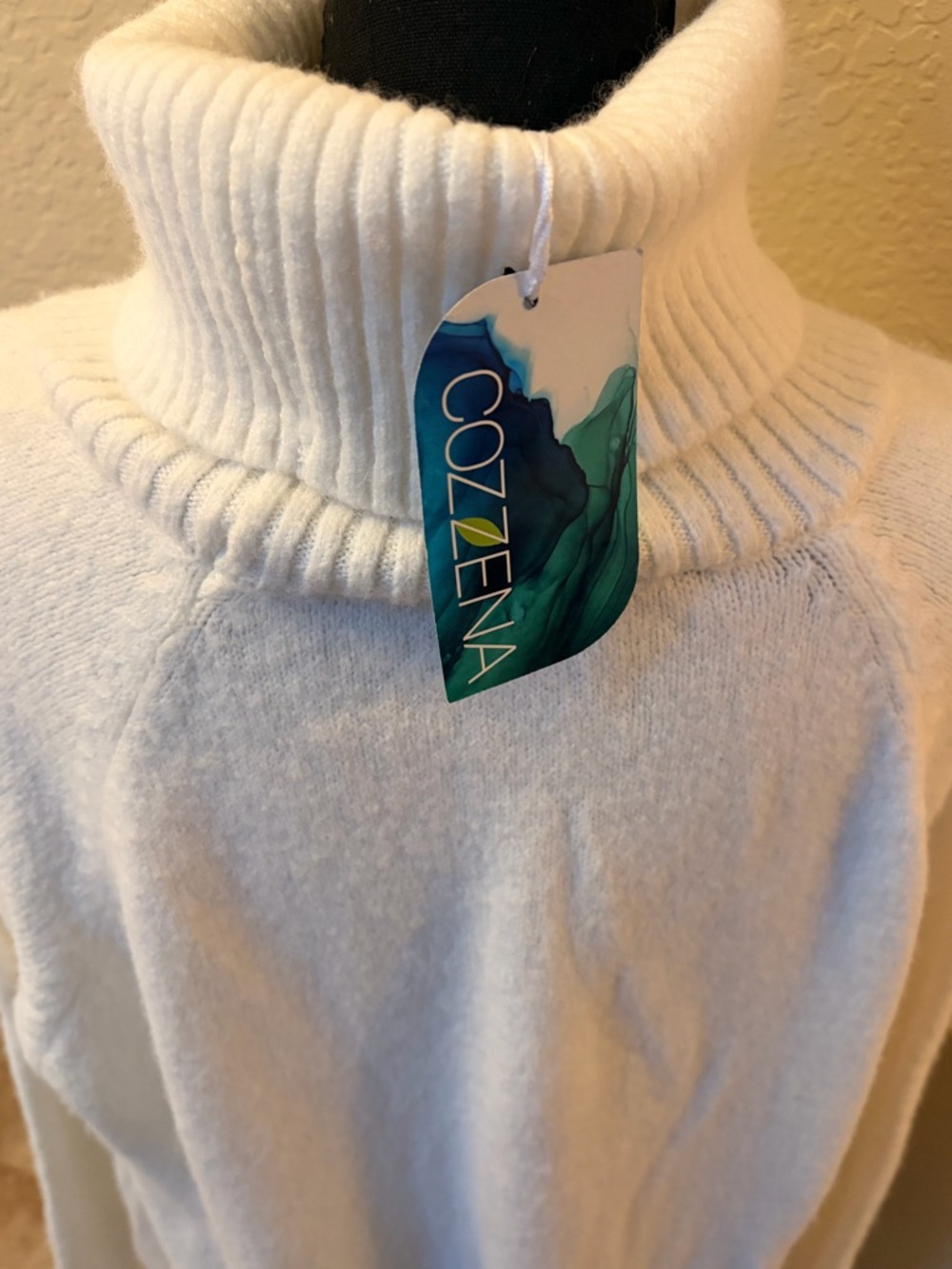 Zena White Knit Pullover Sweater - Picture 6 of 6